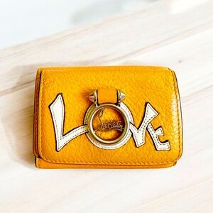 Christian Louboutin Yellow Love Wallet